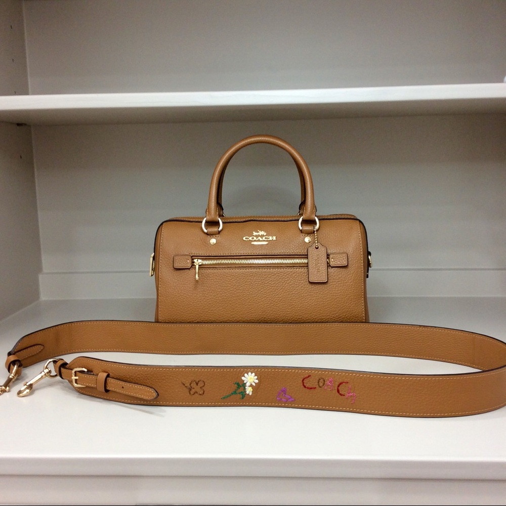 Authentic Coach Rowan Satchel With Diary Embroidery Medium Handbag Purse - Picture 12 of 13